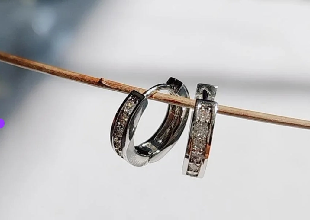 Mini Hoops Silver