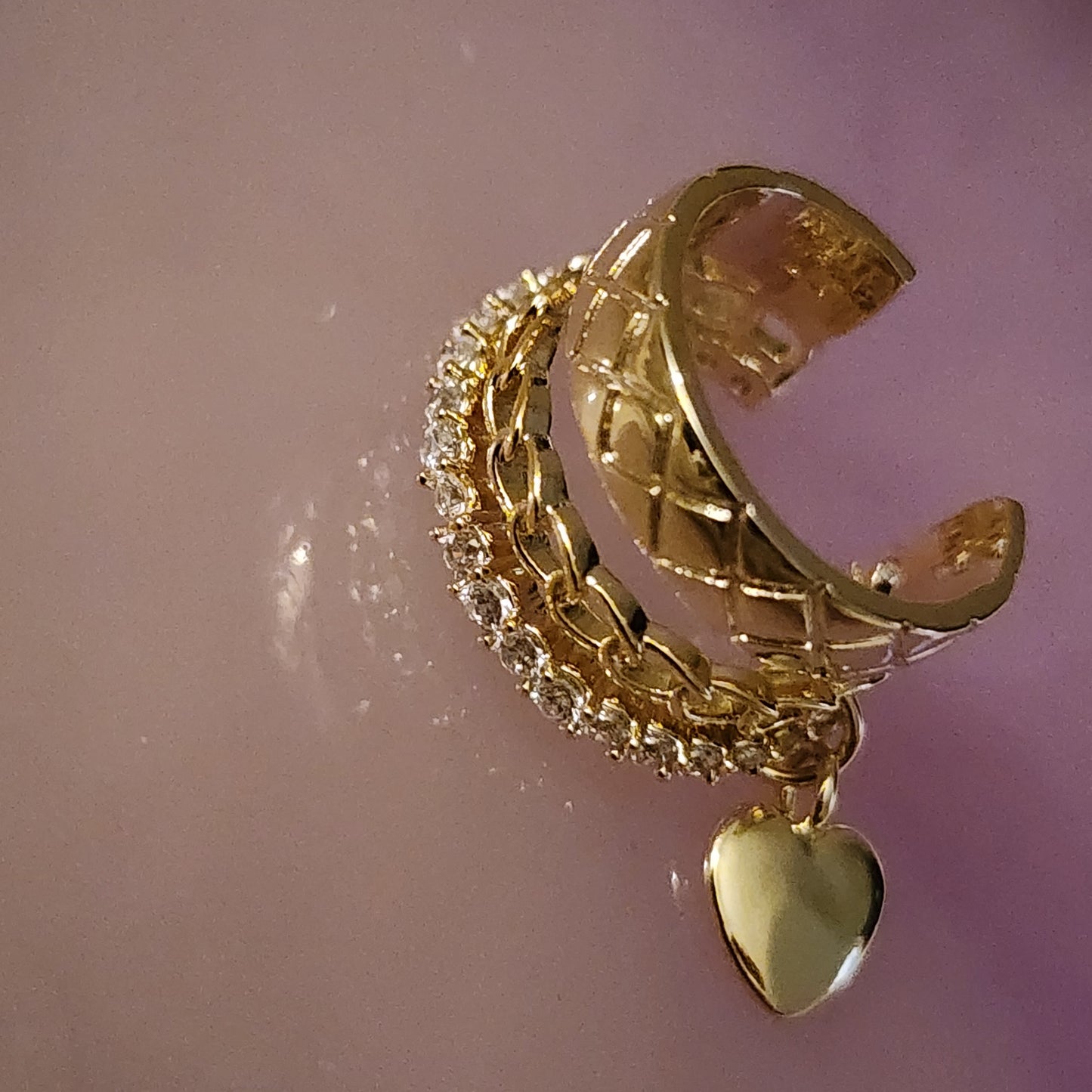 Heart cuff / earrings