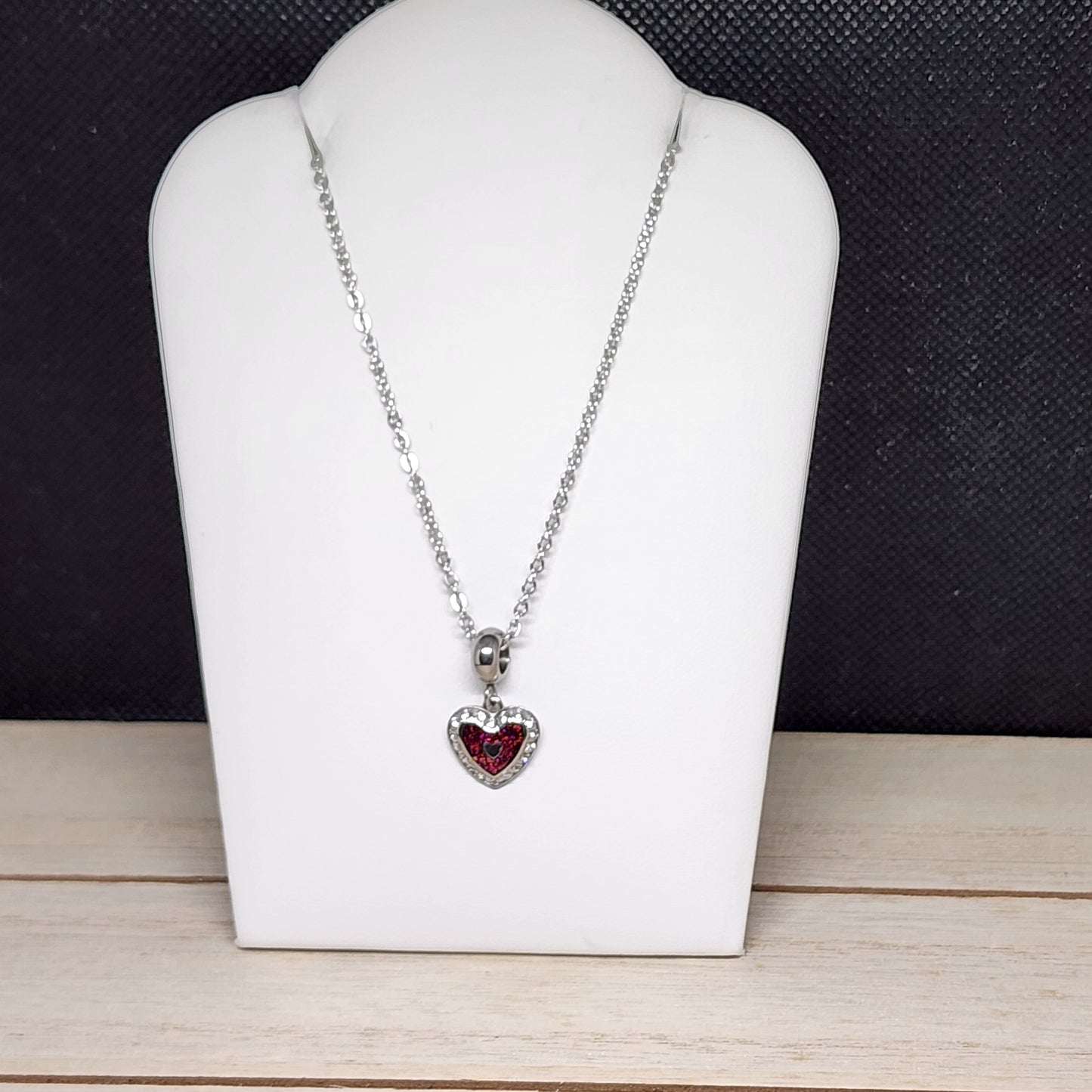 Ruby love necklace