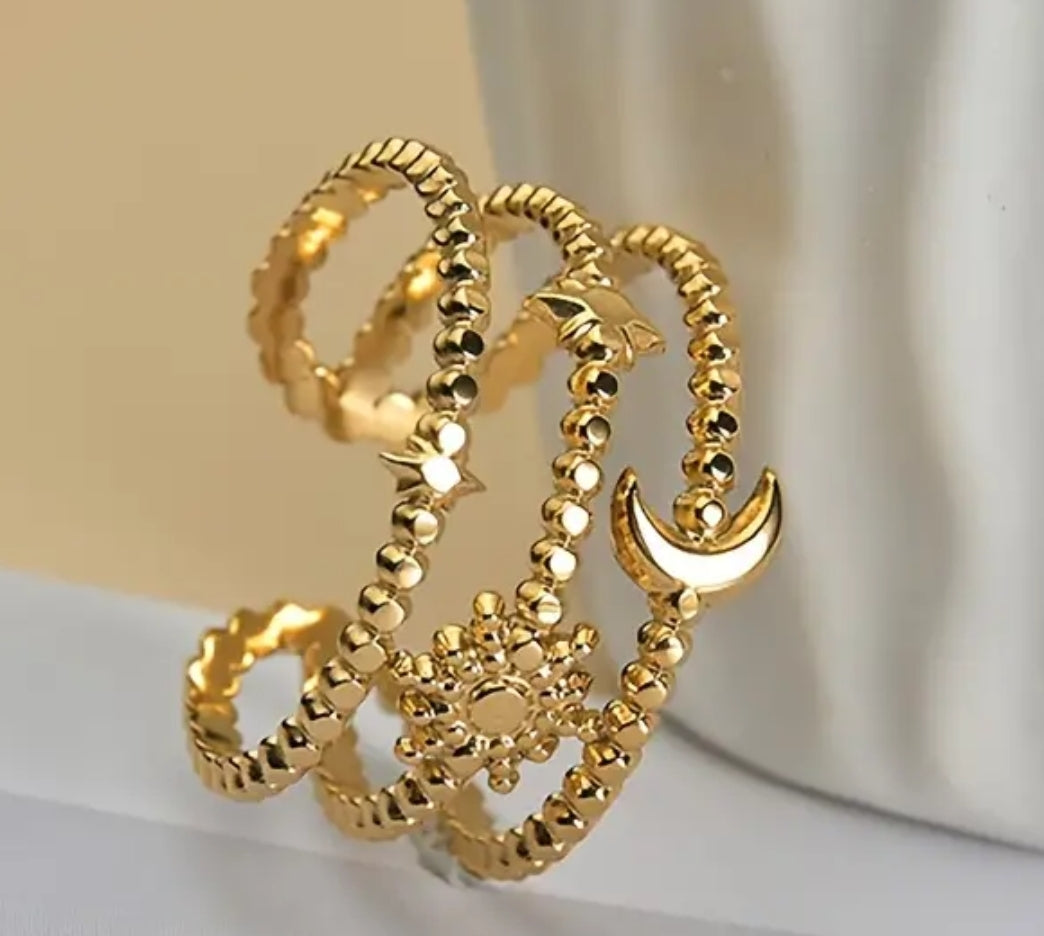 MOON ADJUSTABLE RING