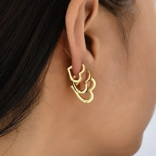 little heart earrings