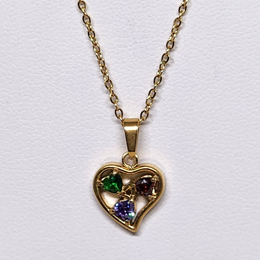 Colorful love necklace