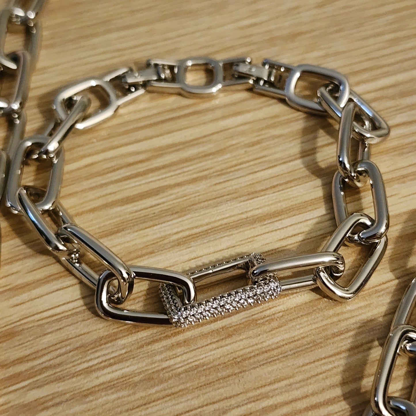 Claudia silver set necklace/bracelet