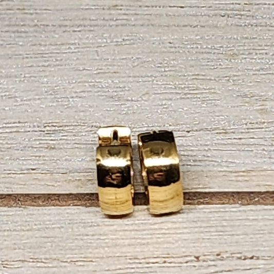 Chunky mini hoops earrings